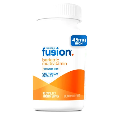 Bariatric Fusion One Per Day Bariatric Multivitamin with Iron | Easy to Swallow Capsule | Vitamin for Bariatric Surgery Patients | Gastric Bypass and Sleeve Gastrectomy | 30 Count | 1 Month Supply