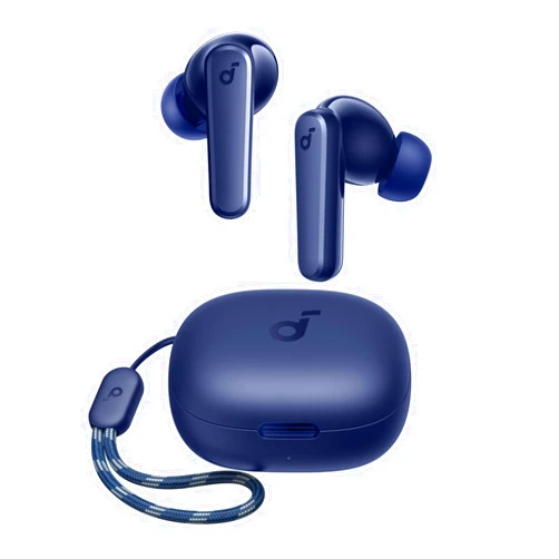 Soundcore by Anker P20i True Wireless Earbuds, 10mm Drivers with Big Bass, Bluetooth 5.3, 30H Long Playtime, Water-Resistant, 2 Mics for AI Clear Calls, 22 Preset EQs, Customization (Blue)