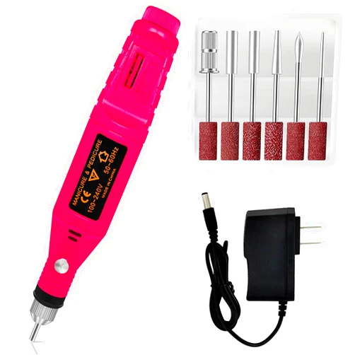 Joyday Portable Electric Nail Drill Kit, Electrical Nail File Kit, Nail Dremel Tool for Woman Manicure Pedicure, Efile Professional Pen Sander Polish Machine, Acrylic Gel Removal Manicure Filer