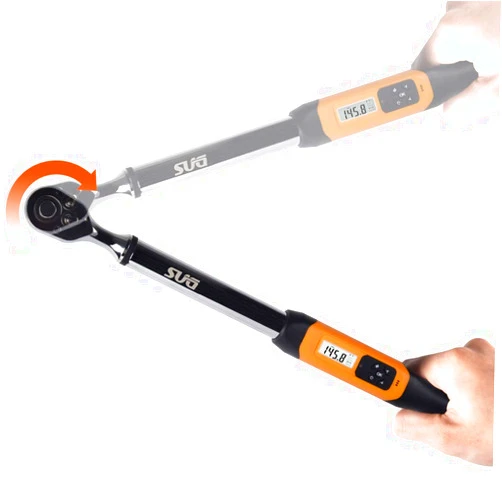 SUGPV Digital Torque Wrench 1/2 inch, 17 to 340 Nm (12.5 to 250 ft-lbs), Professional Car Repairing Tool with Buzzer & LED Notification, 3rd New Gen High Precision Wrench (Accurate to 2%), Calibrated