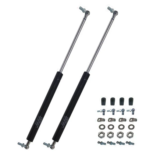 LingaAST Gas Spring Prop Struts Shock Lift Supports 15 Inches 65lb with L Mount for RV Bed Floor Hatch Trap Door TV Cabinet Heavy Duty Box Lid Window (65lb, 15in)