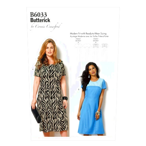 Butterick Patterns B6033MIS Misses'/Women's Dress Sewing Template, Size MIS (XSM-SML-MED-LRG-XLG)