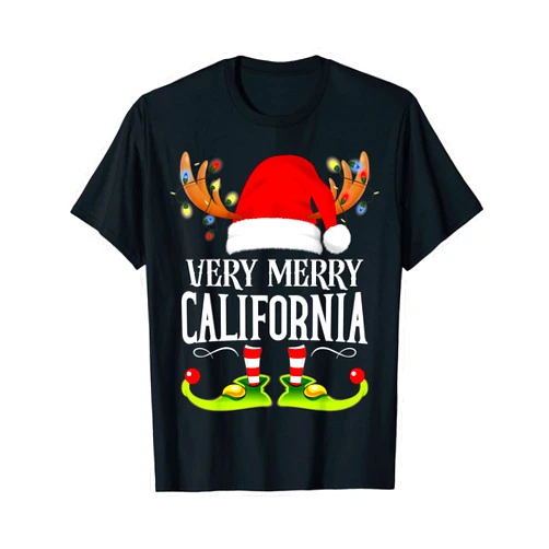 99 Gifts Funny Matching Xmas PJS Shirts For Family Very Merry X-Mas California Matching Christmas T-Shirt