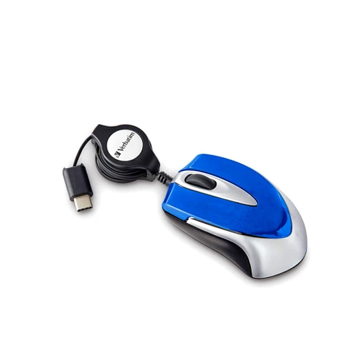 Verbatim USB-C Mini Optical Travel Mouse - Blue (70237)