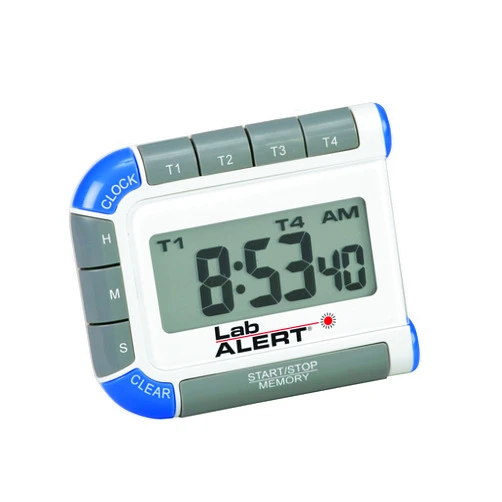 Heathrow Scientific HEA24670 Lab Alert Digital Four Channel Pocket Timer/Clock