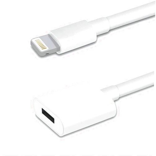 Esbeecables Lightning Extension Cable for iPhone iPad, 6FT [Apple MFi Certified] iPhone Charger Extension Cable Male to Female Connector, Lightning Cable Extender Support Charge+Audio+Video+Data Transfer, White