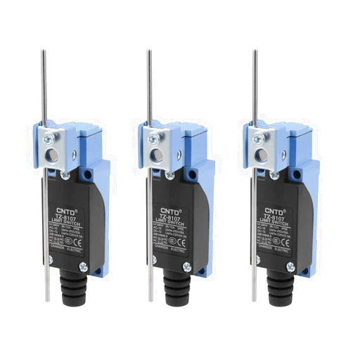 uxcell 3 Pcs TZ-8107 Limit Switch Adjustable Rod Lever Arm 1NC+1NO for CNC Mill 3D Printer Door Switch