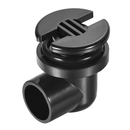 MECCANIXITY PVC Water Pipe Fitting 25mm Elbow Bulkhead Union Connector with Rubber Ring for Tank Drain