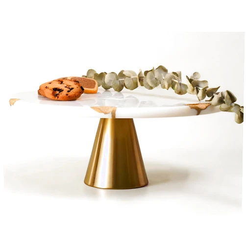 Balin Designs Real Marble Cake Stand by Balin Designs - White Marble 12