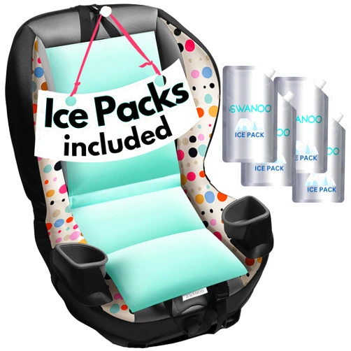 Swanoo Car Seat Cooling Pad, Stroller Cooling Pad with Ice Pack for Babies Toddler and Kids, Sun and Heat Cover Protector for Summer Carseat Cooler Liner…