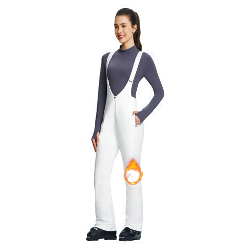 BALEAF Women's Snow Bibs Pants Waterproof Insulated Ski Overalls Pants Snowboarding Winter Warm Snow Suit