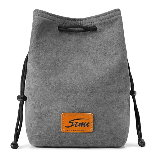 S-ZONE Soft Camera Bag DSLR Insert Handbag Drawstring Lens Case Compatible with Canon Nikon Sony