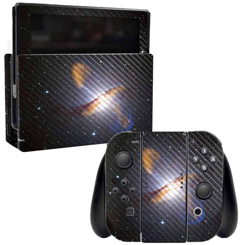 MIGHTY SKINS MightySkins Carbon Fiber Skin for Nintendo Switch - Centaurus | Protective, Durable Textured Carbon Fiber Finish | Easy to Apply, Remove, and Change Styles | Made in The USA