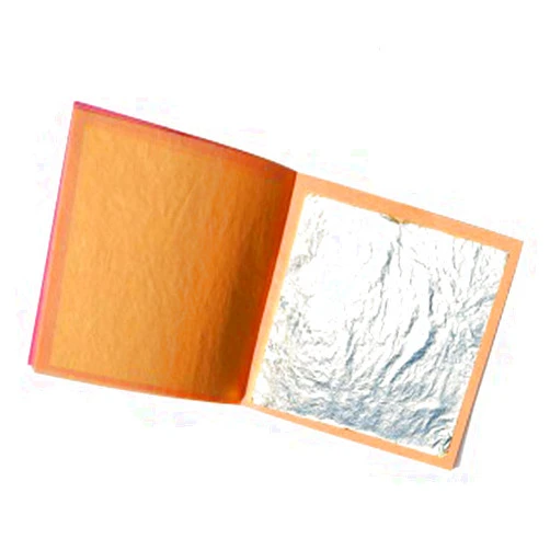 Sim Gold Leaf Leaf, Silver, 40mm x 40mm