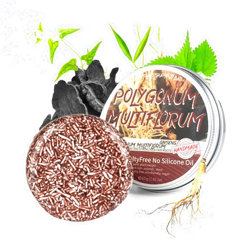 Hotiary Hair Darkening Shampoo Bar, Shouwu for Gray Hair All nature Organic, Blackening (polygonum Multiflorum for Grey Hair)