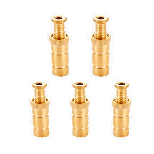The Door Bull Brass Pool Cover Anchors for Concrete & Pavers Deck, Universal Size Fits 3/4