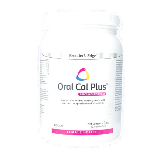Revival Animal Health Breeder's Edge Oral Cal Plus Powder- Calcium Supplement for Dogs & Cats- 1 kg