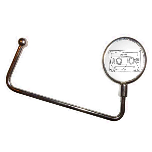 BadgeBeast.co.uk Cassette Tape - Handbag Table Hook Hanger