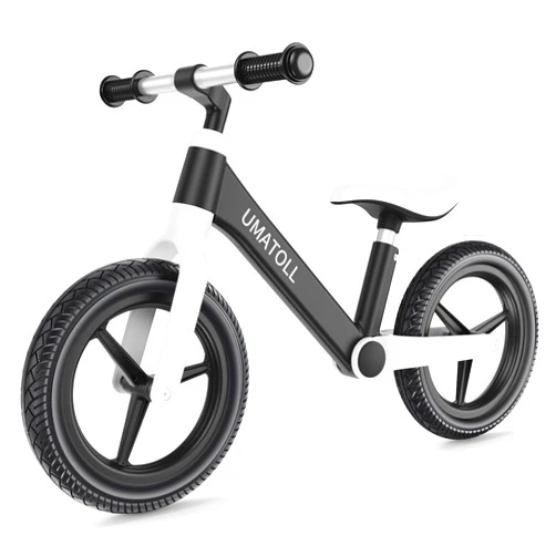 Umatoll 12 Inch Toddler Balance Bike, Age 2 to 5 Years Old, Ultra Light Nylon Frame No Pedal Balance Bicycle Gift for Boys Girls