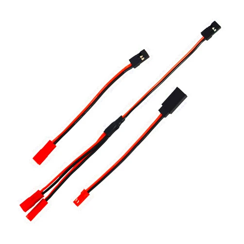 Share Goo ShareGoo Male JR to Female JST Y Splitter Harness Parallel Wire & 1 Pair JST to JR Male Female Cable Servo Adapter for RC Plane Helicopter Car Truck