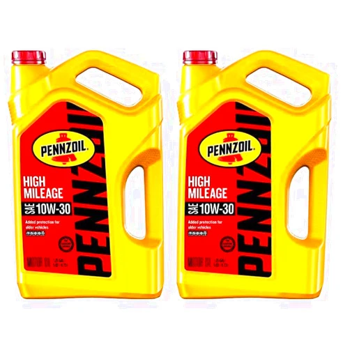 Pennzoil High Mileage Conventional 10W-30 Motor Oil for Vehicles Over 75K Miles (5-Quart, Single-Pack) (Pack of 2)
