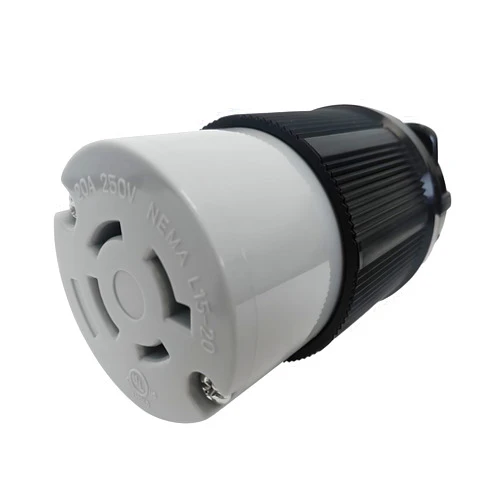 OCS Parts NEMA L15-20 Locking Plugs, Connectors, and Receptacles |250 Volt - 20 Amp - 3 Pole 4 Wire | cUL Listed Replacement Plugs (L15-20C Connector)