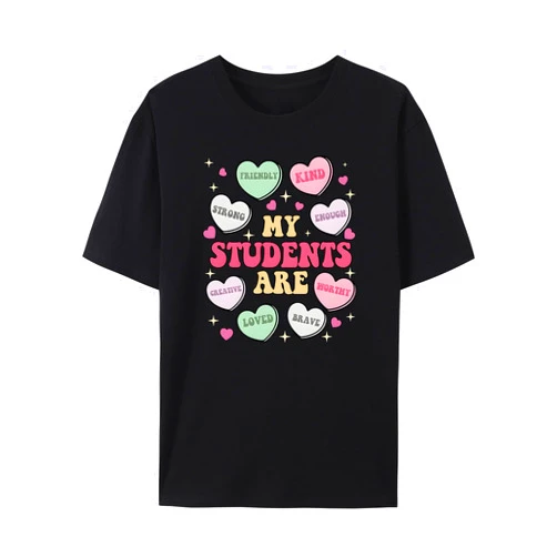 FLORENCE IISA Teacher Shirt for Women Be Kind Graphic Tee Loose Fit Short Sleeve Casual Summer Teacher Gift Top