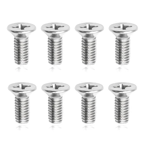 Hirificing 8PCS Rotor Screws Brake Rotor Retaining Screw, Brake Disc Rotor Screws 93600-06014-0H- for Front and Rear for Honda, Acura, Hyundai, Kia Models, Stainless Steel Retaining Hardware Bolts