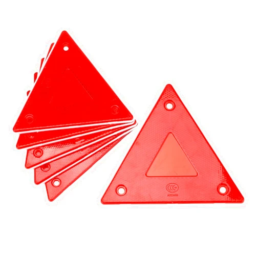 KCGANI 6 Pcs Red Safety Reflector Warning Sign, 6