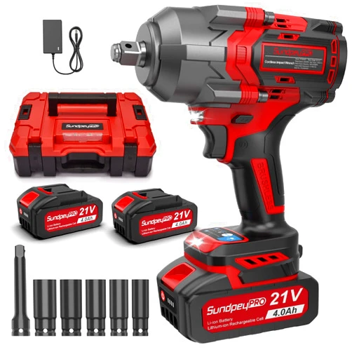 SundpeyPRO Cordless Impact Wrench 900Ft-lbs(1200N·m) - 21V 1/2