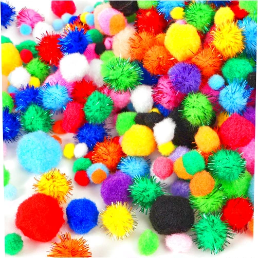 Magipipe [1200PCS] 1000 PCS Assorted Size Pom Poms with 200 PCS Wiggle Eyes, 20 Colors Craft Pom Poms Ball for Kids DIY Art Creative Crafts Projects and Decorations