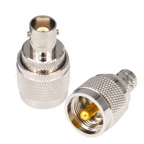 onelinkmore BNC to UHF Antenna Adapter BNC Female to UHF Male PL259 Connector BNC UHF Radio Adapter for Antennas LAN Device Radios Mobile Kenwood Amateur Scanner SWL Operator Pack of 2