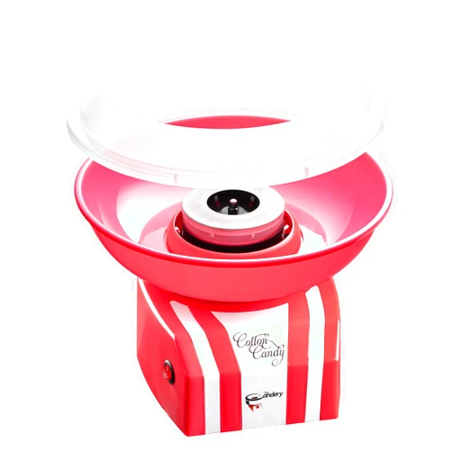The Candery Cotton Candy Machine - Bright, Colorful Style- Makes Hard and Sugar Free Candy, Sugar Floss, Homemade Sweets for Birthday Parties - Includes 10 Cones & Scooper