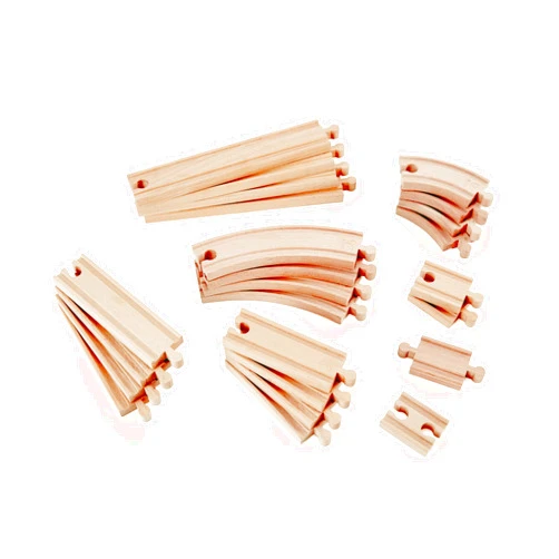 Hape Super Expansion Rail Pack Wooden Play Toy Kids Children Boy E3707, 24 pieces
