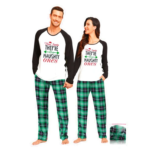 YOPUGEE Couple Matching Plaid Pajama Set Christmas Pjs for Men Women Long Sleeve Sleepwear Lounge Set With Pockets S-3XL