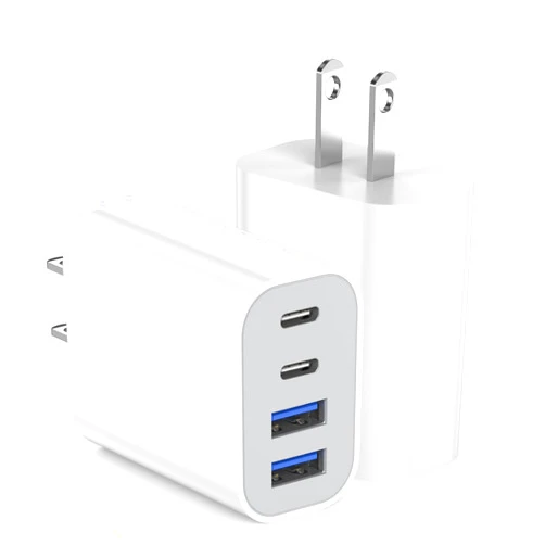 Dazana 40W iPhone 17 16 Charger Block,2Pack 4-Port Fast USB C Charger Blocks,Multiport PD Power Adapter & QC Phone Charging Apple Adapter for iPhone 17 Air/17 Pro Max/16e/16 Pro/15/15Pro Max/14/13/12/11/iPad