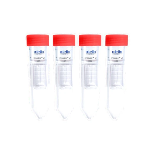 COBETTER 10kDa Ultra Centrifugal Filter Unit 15mL Polypropylene Centrifuge Tubes with RC Membrane, Screw Caps, Individually Wrapped (4Pcs)