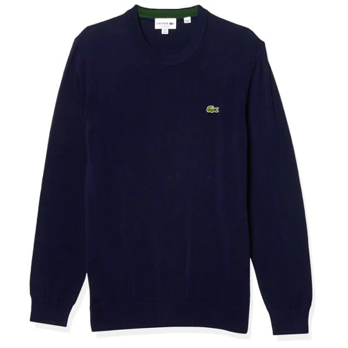 Lacoste Men's Long Sleeve Crew Neck Regular Fit Sweater