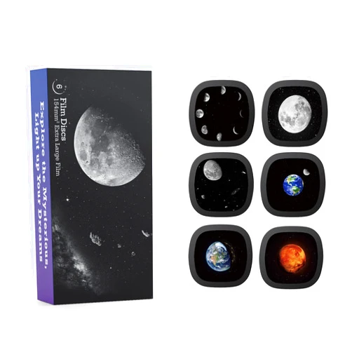 Ainael Realistic Discs - Discs for Ainael Meteor and Galaxy Projector, 5k Ultra HD Slide for Home Planetarium, 6 Discs Set Without Projector (Moon)