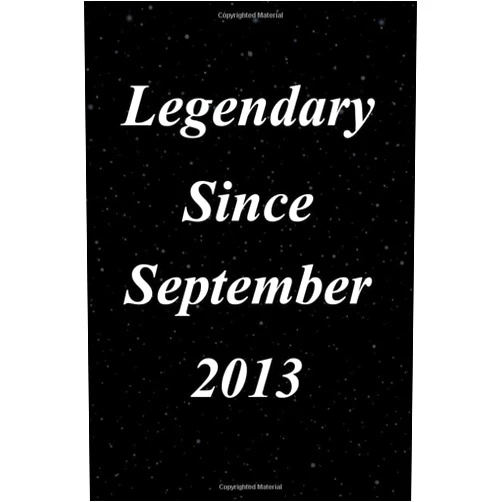 Elegant September Birthday Journal Legendary Since September 2013: 7th Birthday Gift For Men and Women Born in September 2013 Journal,120 Pages,6x9,Soft Cover,Matte Finish
