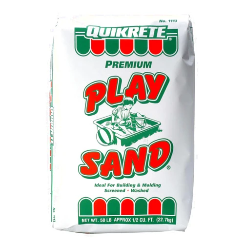 Quikrete Sandbox Play Sand – Outdoor Kids Filtered Playsand for Sand Box – Screened, Washed and Dried Tan Color - 50 Pounds
