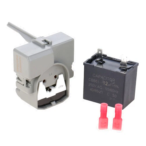 Lemfema 2319792 W10197428 W10189190 TSD2 Refrigerator Start Device & W10662129 Compressor Run Capacitor Compatible with Whirlpool Kenmore Electrolux Refrigerator Replaces WP2319792 241527803 241941003 2255198