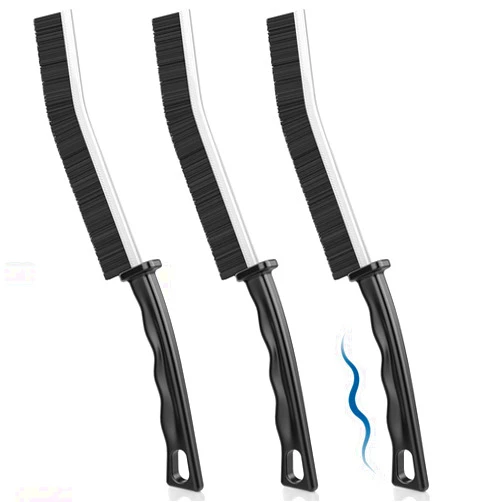 BUERWAY 3 Pcs Crevice Cleaning Brush, 2023 New Multifunctional Gap Cleaning Brush Tool,Grout Cleaner Brush,Bathroom Gaps Brush,Hard Bristle Gap Cleaning Brush