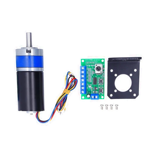 Hozee Gear Motor, Brushless DC Motors High Torsion Pure Copper Coil 8mm D Output Shaft with Controller for Security Monitoring for Smart Appliances(#5)