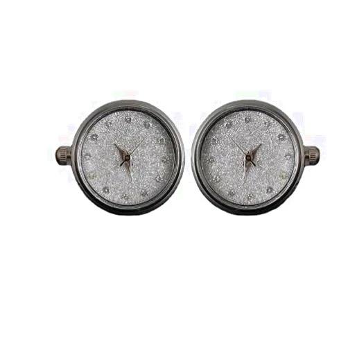 Firbngc Men's Cuff Links Clock Cufflinks Watches Cufflinks Gold Cuff Link Classic French Business Shirt Accessories for Fashion Men Father's Day Lover Friends Birthdays Wedding Anniversaries 2.2/0.8in
