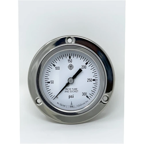 McDaniel Controls KGP | McDaniel Model K All Stainless Gauge, Dial : 2 1/2'' (63mm), Connection : 1/4'' NPT : Male, 0 to 300 psi