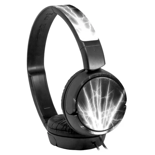WraptorSkinz Decal Style Skin Wrap for Sony MDR ZX110 Headphones Lightning White (Headphones NOT Included)