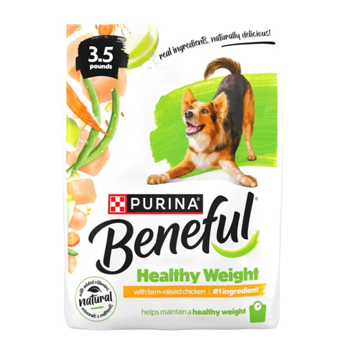Beneful Purina Beneful Healthy Weight With Farm-Raised Chicken Natural Dog Food Dry Formula With Added Vitamins, Minerals and Nutrients - (Pack of 4) 3.5 lb. Bags