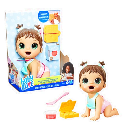Hasbro Baby Alive Lil Snacks Doll, Eats And 