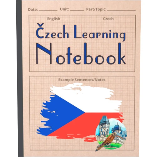 P&D Edition CZECH LEARNING NOTEBOOK: Vocabulary & Sentence Practice Book | Gifts for Language Students
